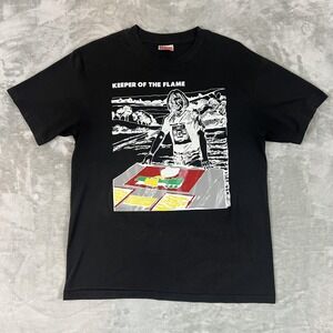 VTG 80s WOODSTOCK KEEPER OF THE FLAME T-Shirt M/L rock concert Single Stitch